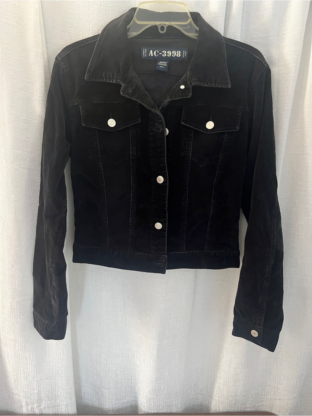 Black Velvet Jacket - Women's Size LG